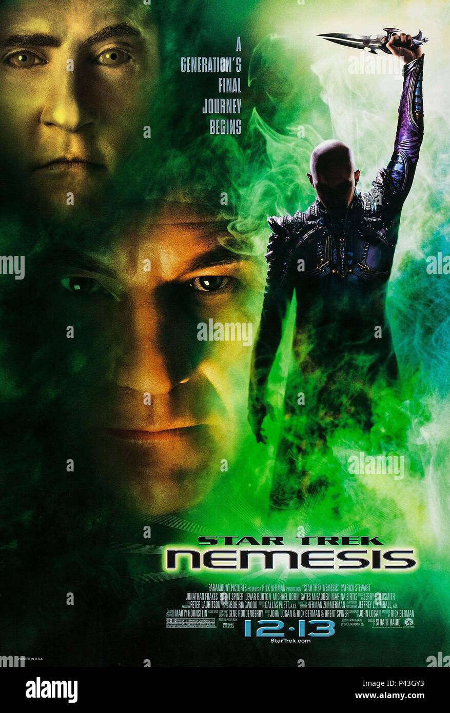 Pellicola originale titolo: Star Trek: Nemesis. Titolo inglese: Star Trek: Nemesis. Regista: Stuart Baird. Anno: 2002. Credito: Paramount Pictures / Album Foto Stock