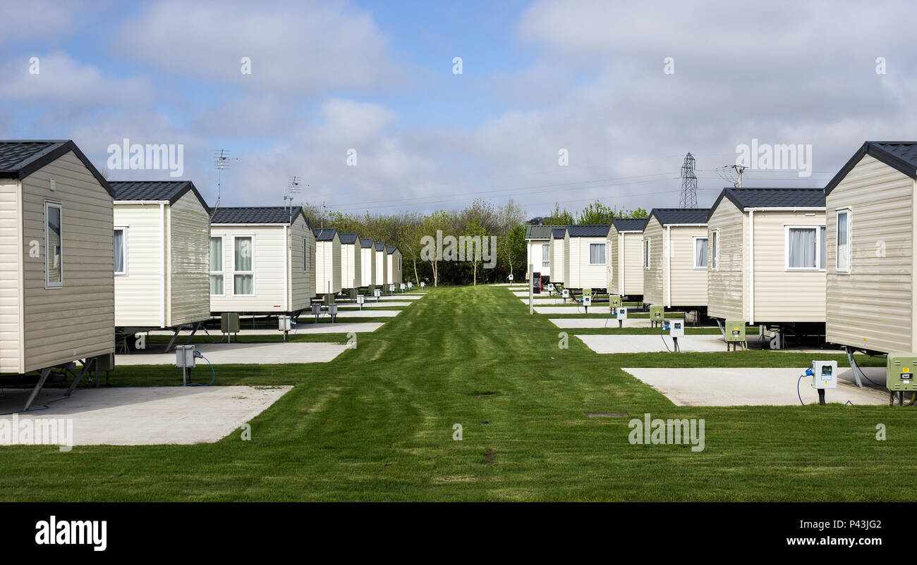 Caravan Park Foto Stock