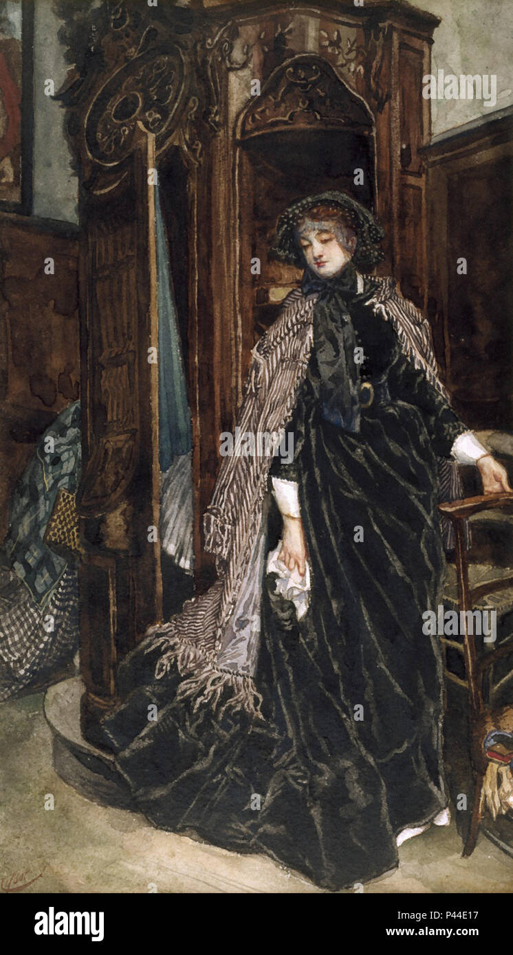 Tissot James Jacques - il confessionale Foto Stock