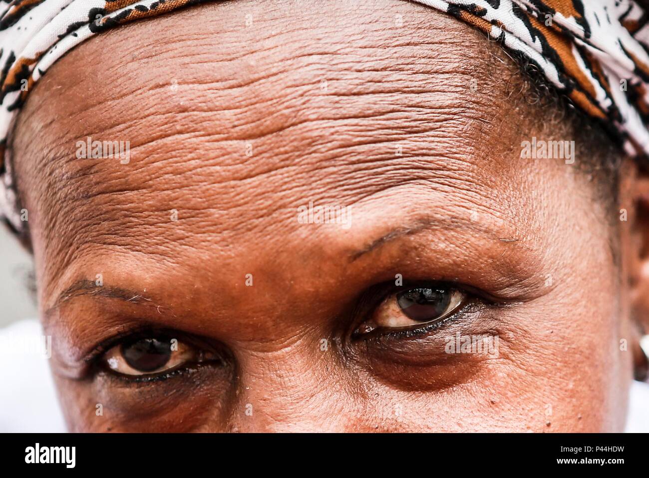 Un decendente de caboverdiana SÃ'nia Regina Bonfin duranti Encontro AssociaÃ§Ã£o Caboverdeana no Brasil. SANTOS/SP, Brasil 24/11/2013. (Foto: Luiz Fernando Menezes / Fotoarena) Foto Stock