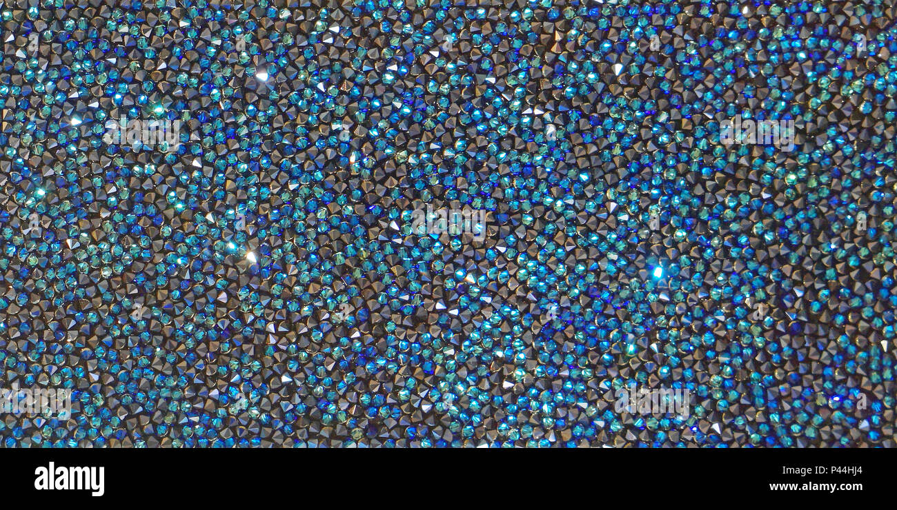 Nero e blu zirconi sfondo texture Foto Stock