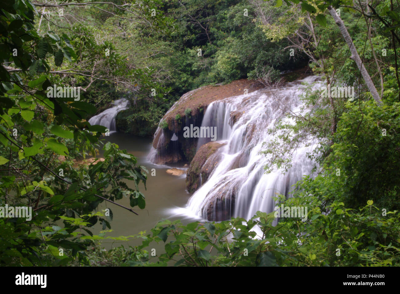 A Cachoeira EstÃ¢ncia Mimosa. Bonito/MS Data: 08/02/2006 Foto: T. Fernandes/ Fotoarena Foto Stock