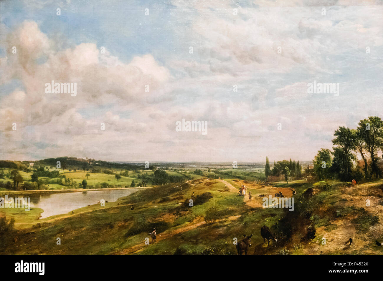 La verniciatura della Valle della Salute a Hampstead Heath da John Constable datata 1827 Foto Stock