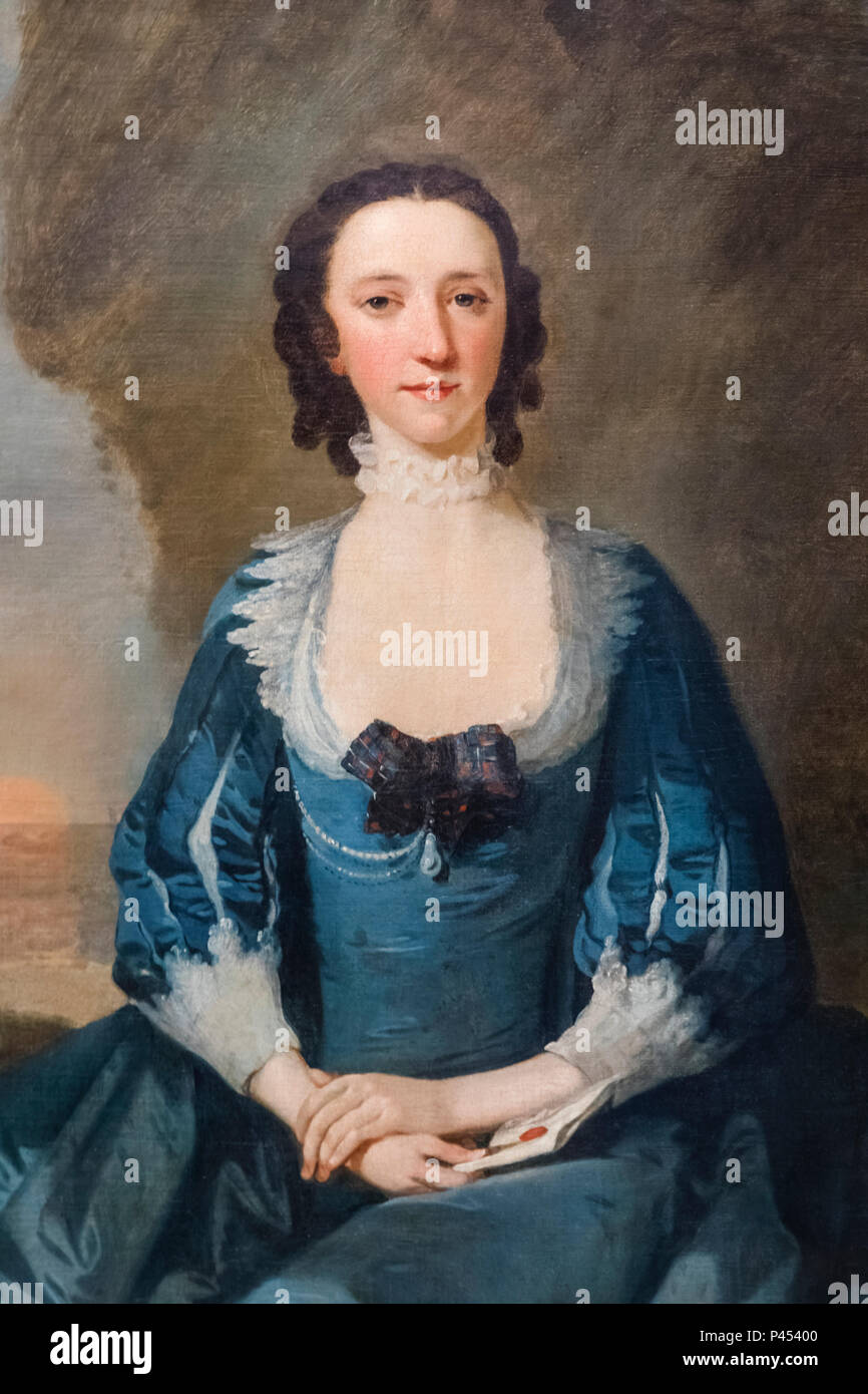 Ritratto di Flora Macdonald da Richard Wilson datata 1747 Foto Stock