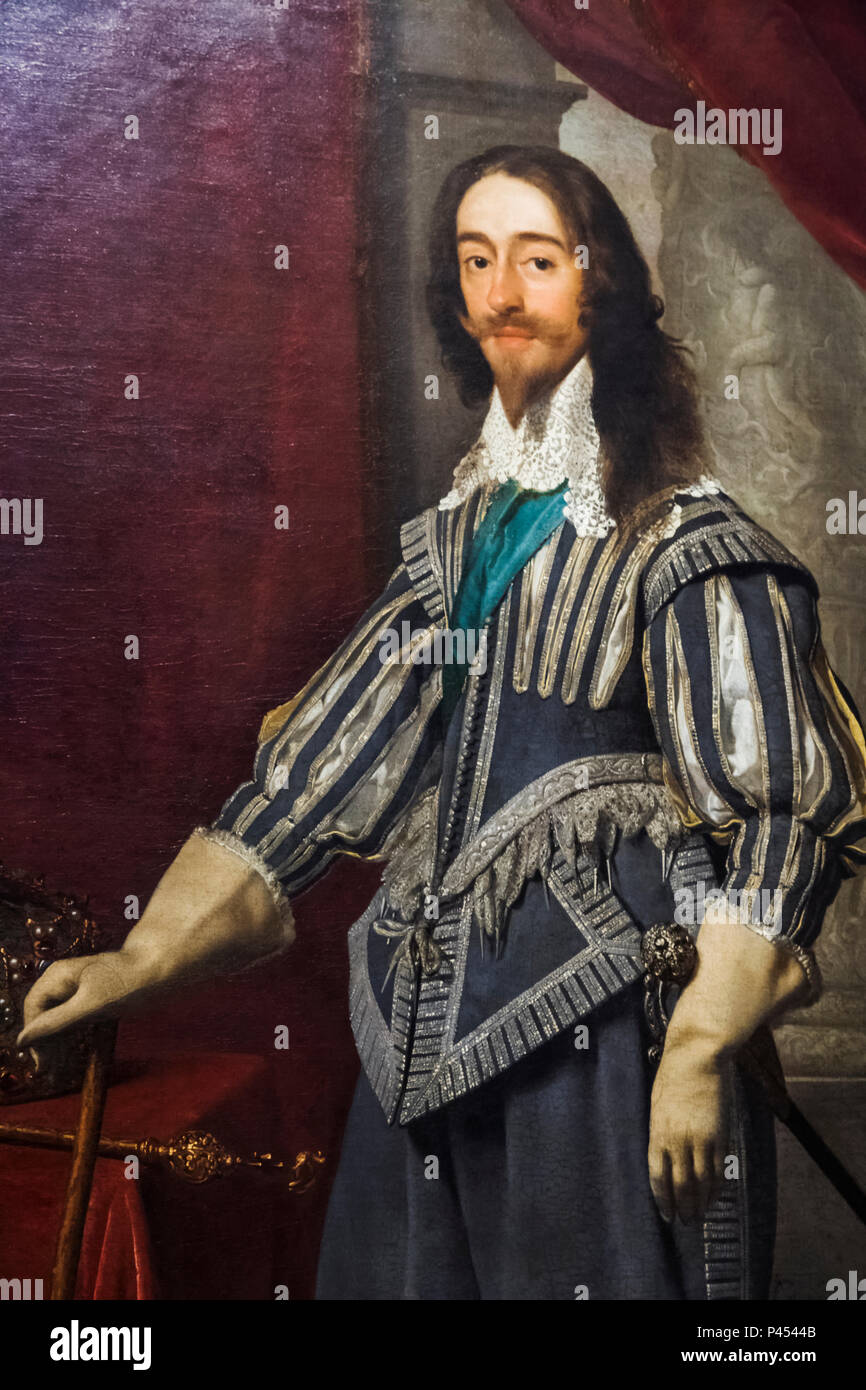 Ritratto del re Carlo I di Daniel Mytens datata 1631 Foto Stock