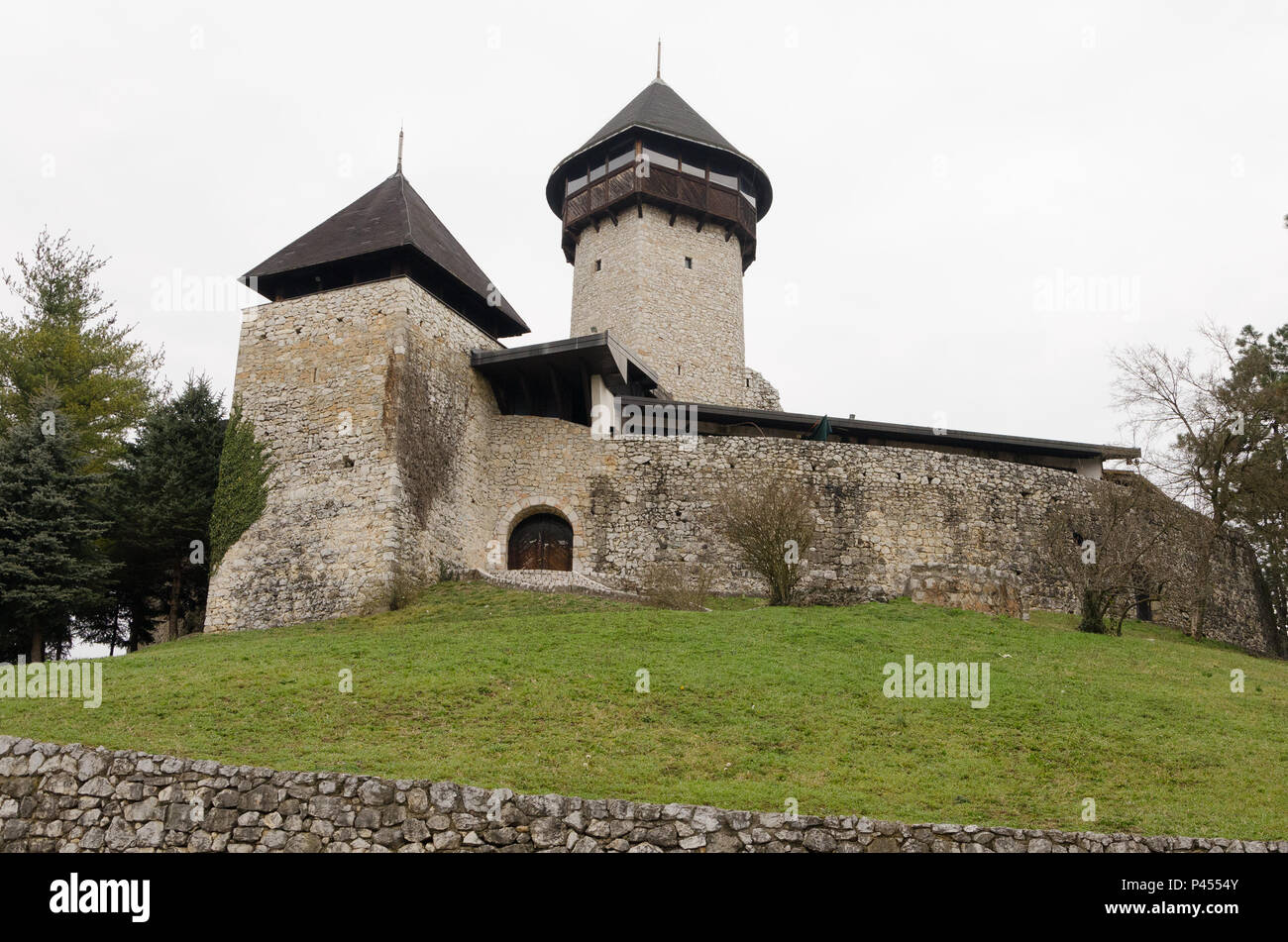 Velika Kladusa Castle - Kula Hrnjica Muje, Bosnia Foto Stock