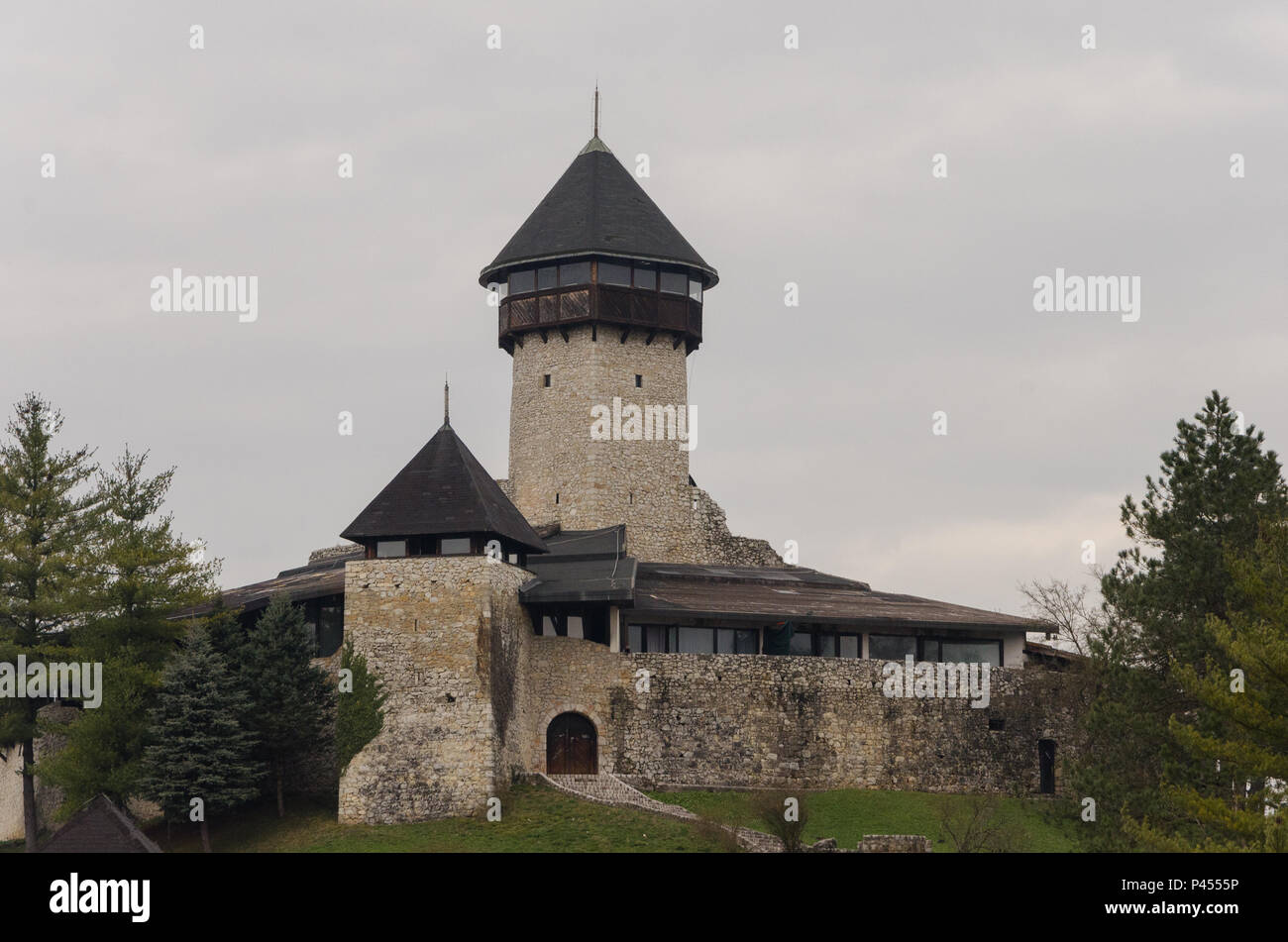 Velika Kladusa Castle - Kula Hrnjica Muje, Bosnia Foto Stock