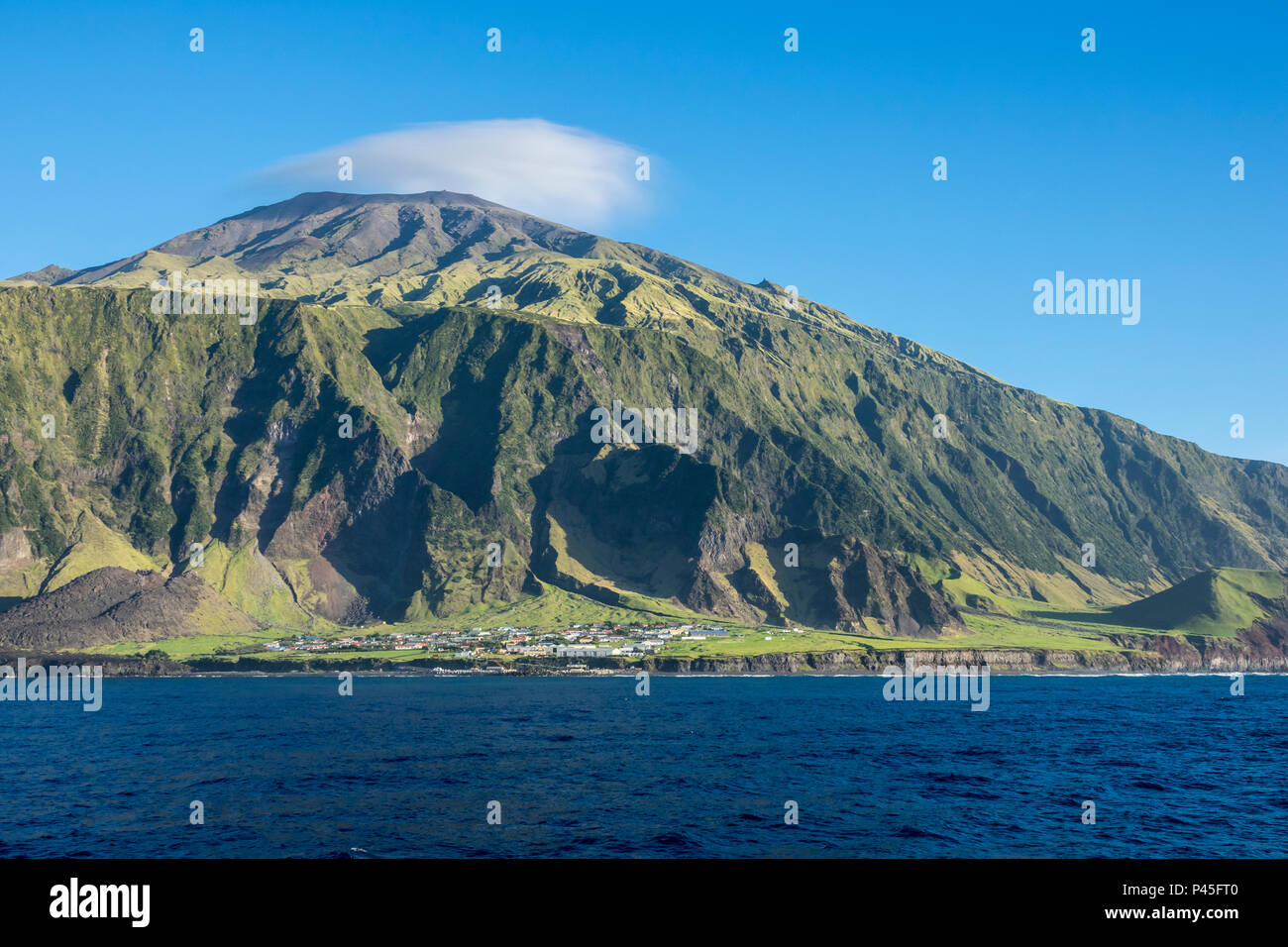 Edinburgh dei sette mari, Tristan da Cunha, i territori britannici d'Oltremare, Sud Atlantico Foto Stock