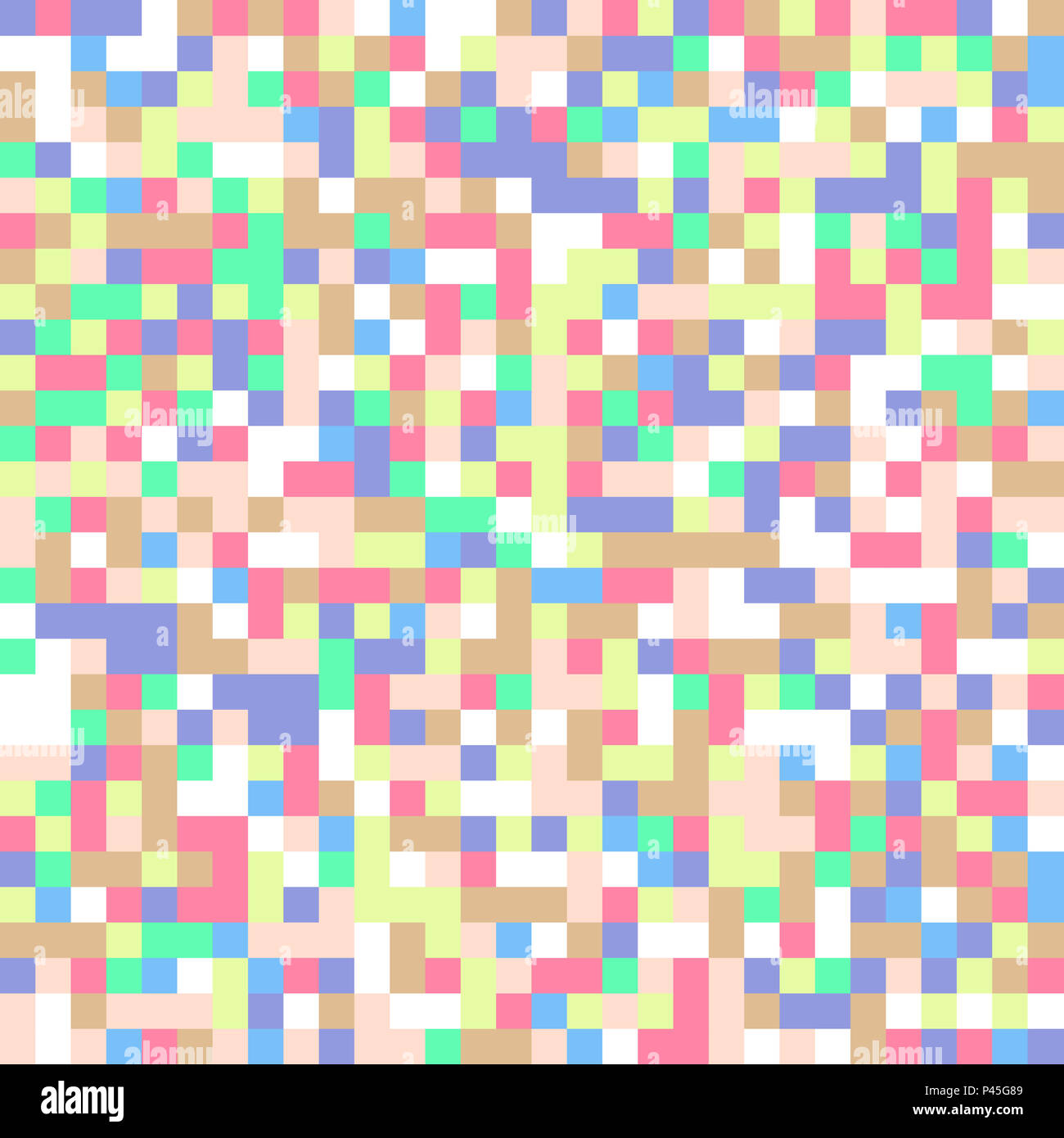 Sfondo astratto di piazze pastello Foto Stock