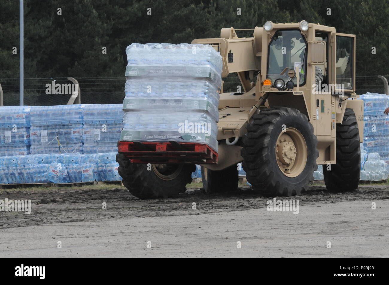Durante l'esercizio, la 364 comitato erano responsabili per più di 35 unità di supporto che sono stati responsabili per la gestione dei cantieri di alimentazione, rampa per operazioni portuali in Zagan e Drawsko Pomorski, mare operazioni portuali in Szczecin e munizioni punti di alimentazione. Le unità è venuto dall'esercito Nazionale Guardia, Esercito attivo e la riserva di esercito e includono tre del CES organica unità subordinate; il 483rd Quartermaster Company, il 909th risorse umane Società e la 592nd Ordnance Company. Foto Stock