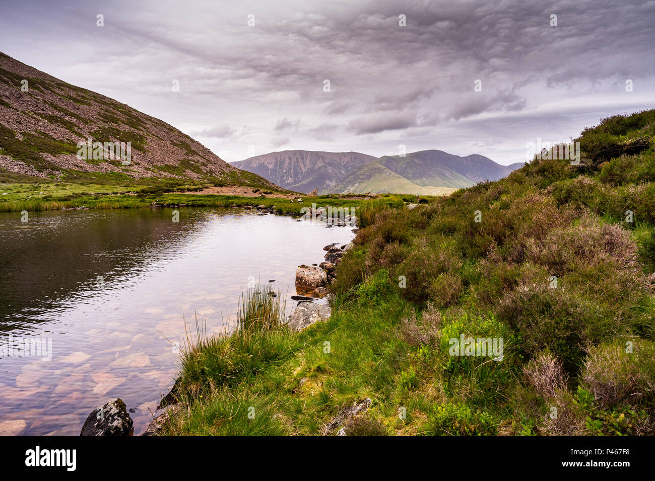 Bleaberry Tarn, Lake District. Foto Stock