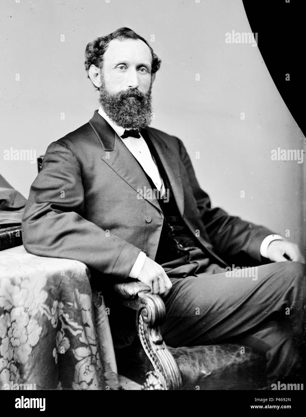 William Pitt Kellogg (1830 - 1918) avvocato americano e politico del partito repubblicano Foto Stock
