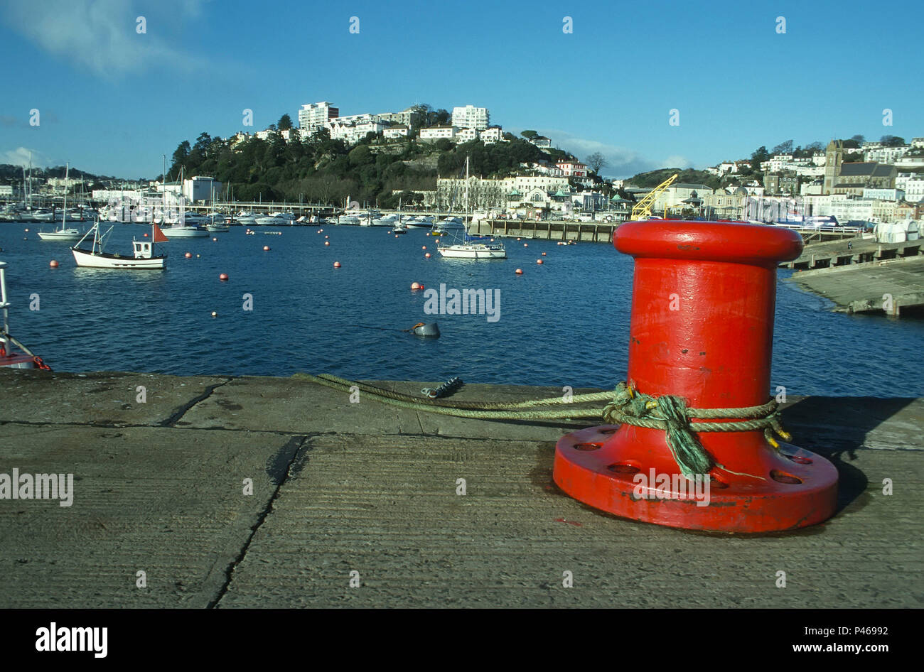 Porto di Torquay in South Devon, circa 1995 Foto Stock