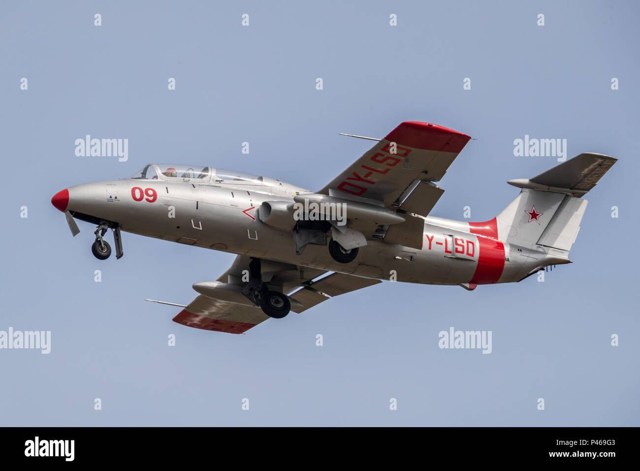 L'Aero L-29 Delfín (inglese: Dolphin, nato il nome di reporting: Maya) è un jet militare trainer sviluppata e prodotta da aviazione cecoslovacca ma Foto Stock