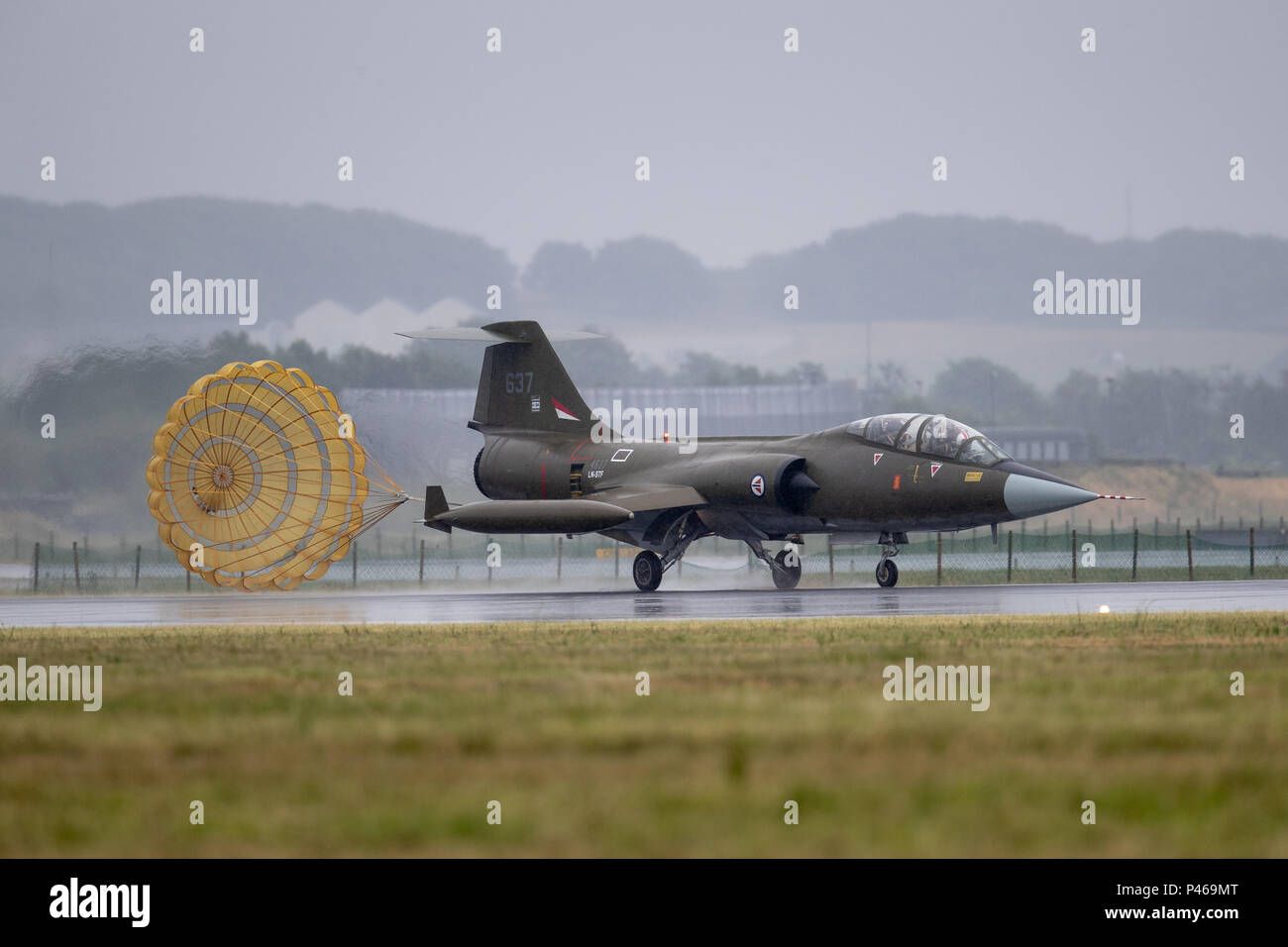 F104 Starfighter dal norvegese volo storico, il Lockheed F-104 Starfighter è un singolo motore, intercettore supersonico gli aeromobili degli anni sessanta Foto Stock