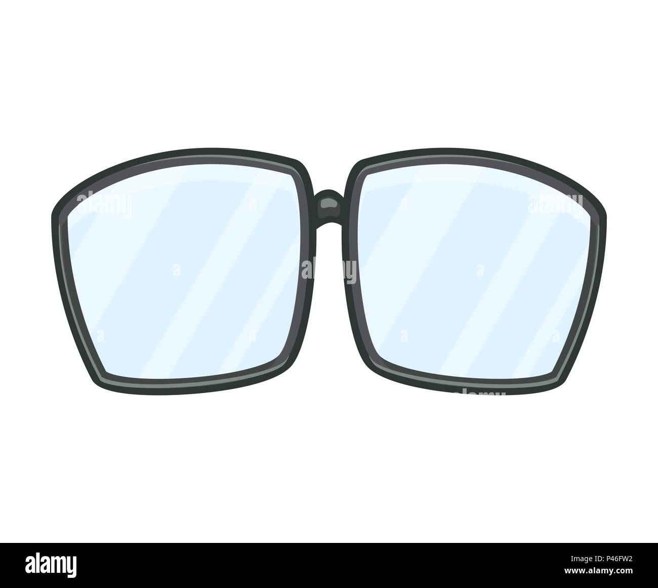 Cartoon occhiali design vettore isolato su bianco Illustrazione Vettoriale