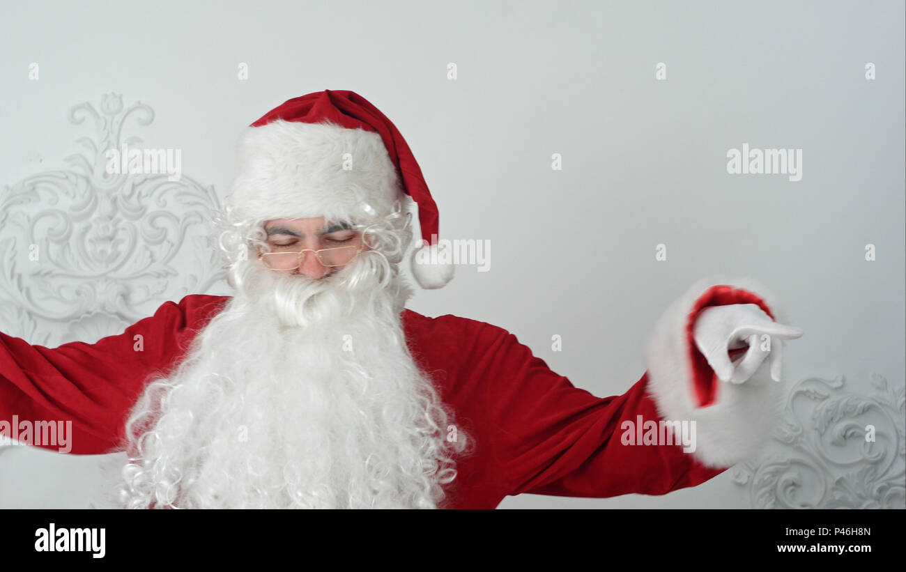Santa Claus ballare come Michael Jackson Foto Stock