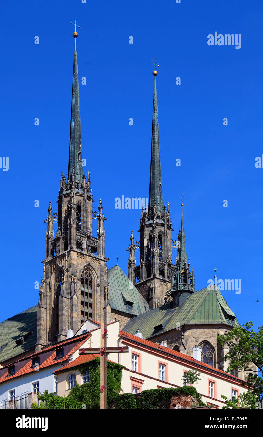 Repubblica Ceca, Brno, San Pietro e San Paolo, la cattedrale, Foto Stock