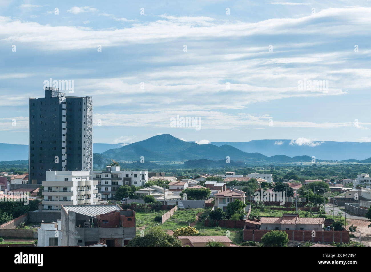 GUANAMBI, BAHIA - 20/12/2014: LOCAIS E PAISSAGENS DO MUNICÍPIO DE GUANAMBI - Vista aérea. (Foto: Mourão Panda / Fotoarena) Foto Stock