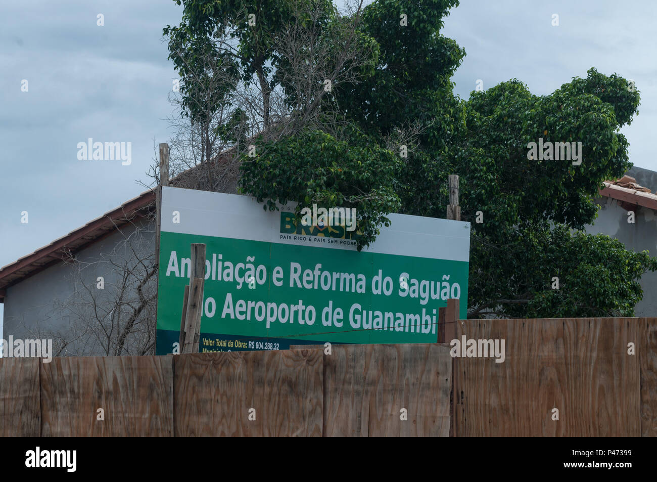 GUANAMBI, BAHIA - 20/12/2014: LOCAIS E PAISSAGENS DO MUNICÍPIO DE GUANAMBI - Aeroporto. (Foto: Mourão Panda / Fotoarena) Foto Stock