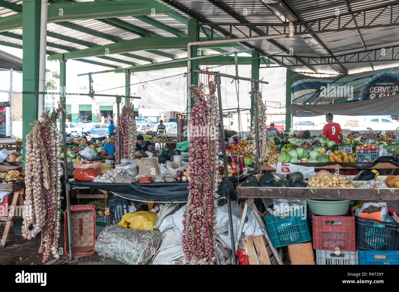 GUANAMBI, BAHIA - 20/12/2014: LOCAIS E PAISSAGENS DO MUNICÍPIO DE GUANAMBI - Mercado Municipal. (Foto: Mourão Panda / Fotoarena) Foto Stock