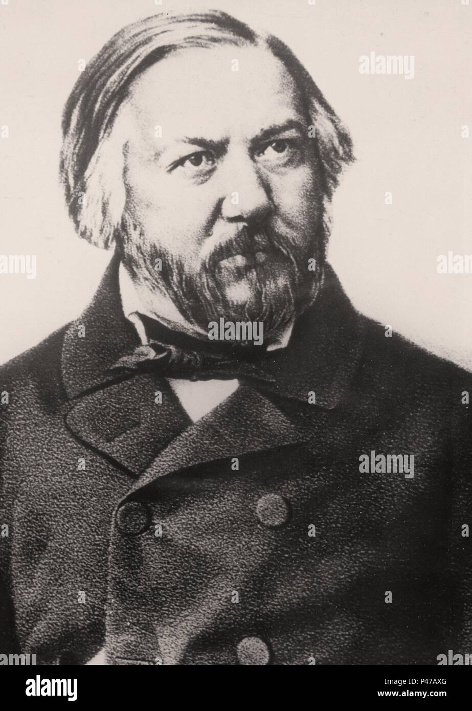 MIJAIL IVANOVICH GLINKA (1804-1857) COMPOSITOR RUSO. Foto Stock