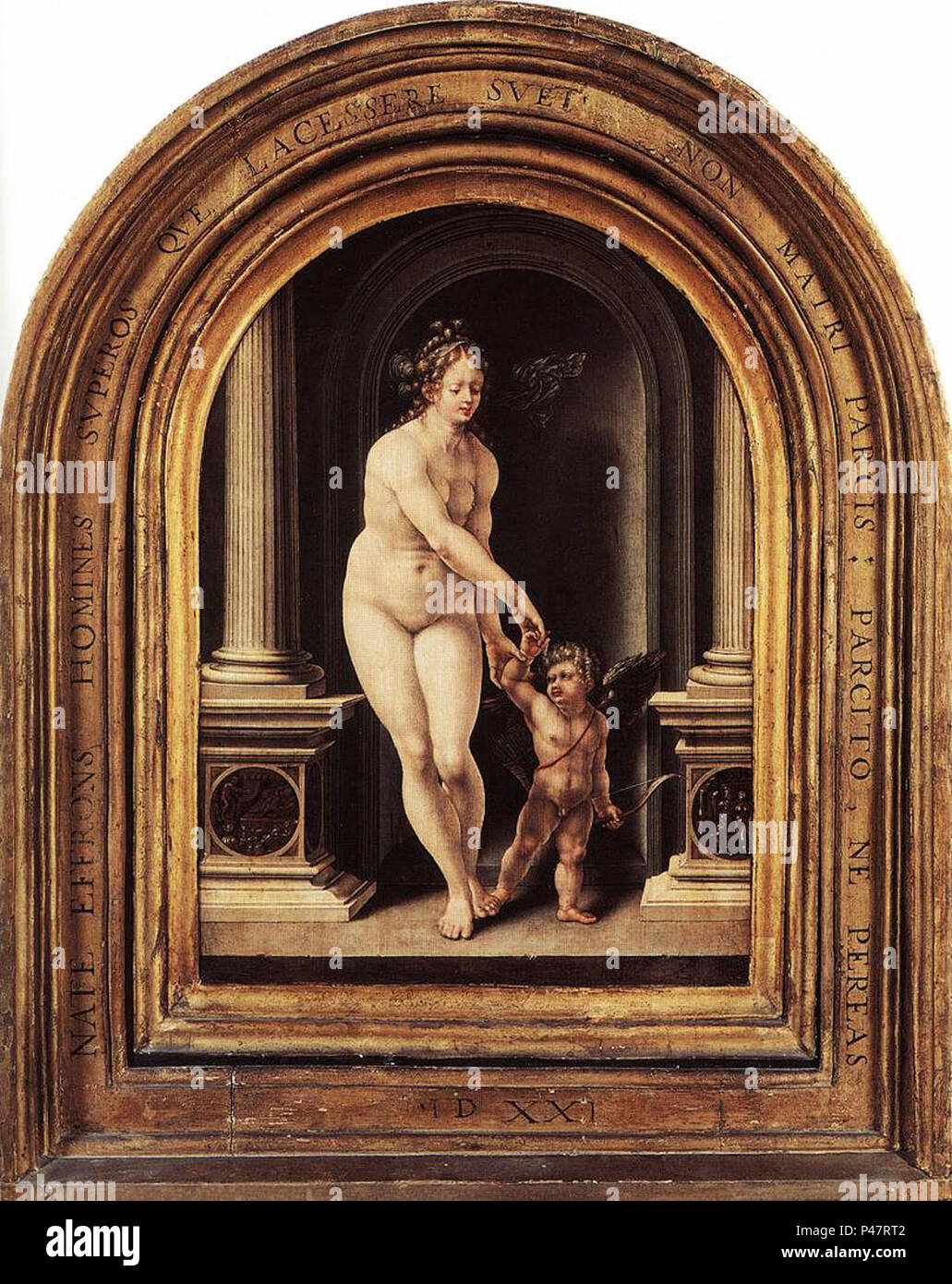 11118-venus-e-cupid-gen-mabuse-gossaert. Foto Stock