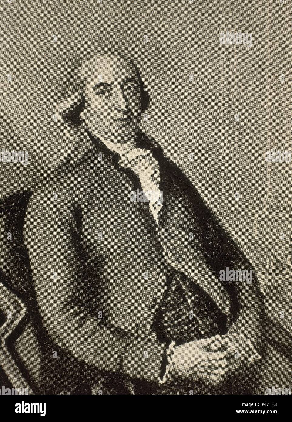 JOHANN GOTTFRIED Herder (1744-1803) FILOLOGO Y ESCRITO ALEMAN. Foto Stock