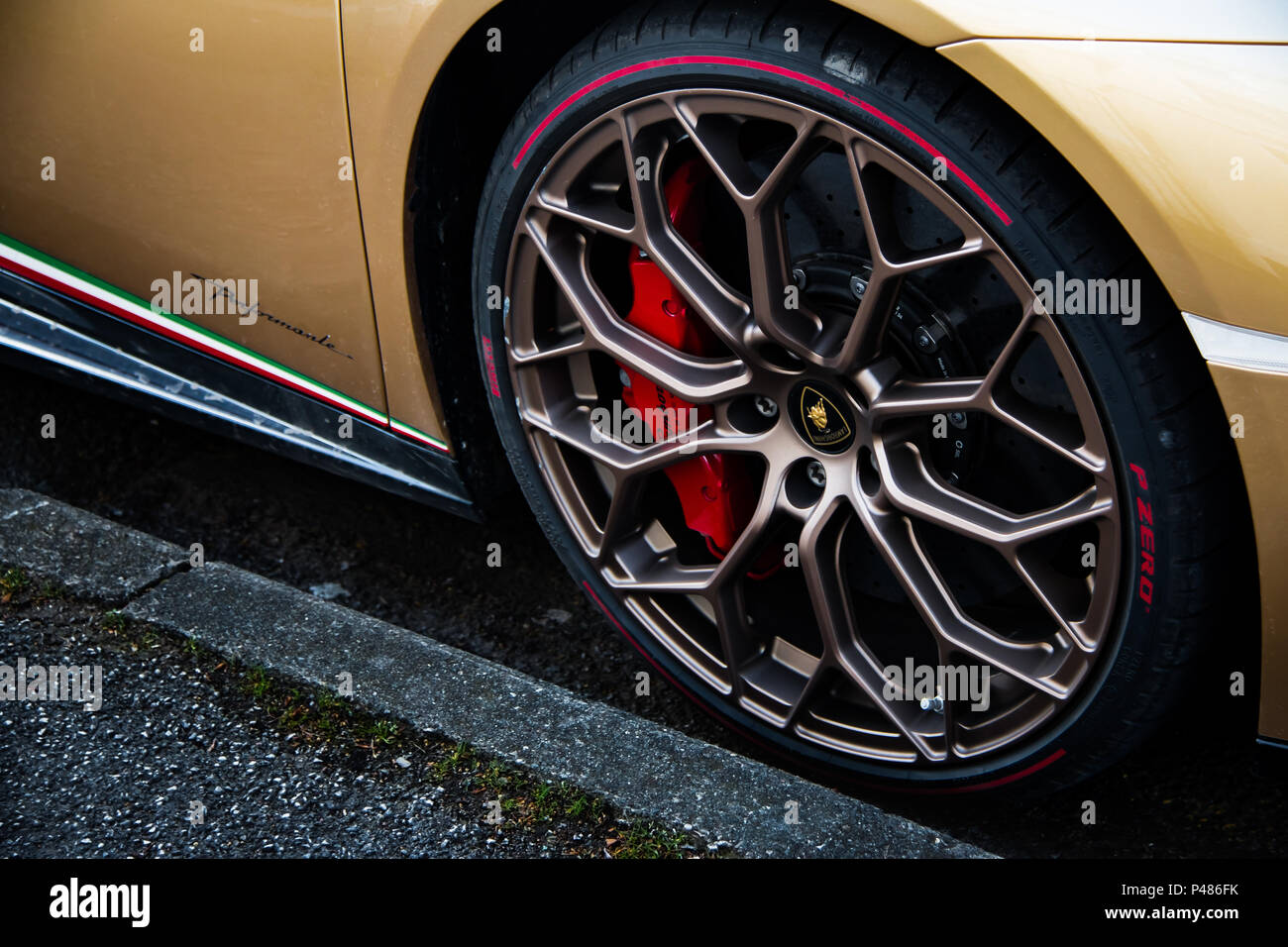 Lamborghini Huracan Performante super car Foto Stock