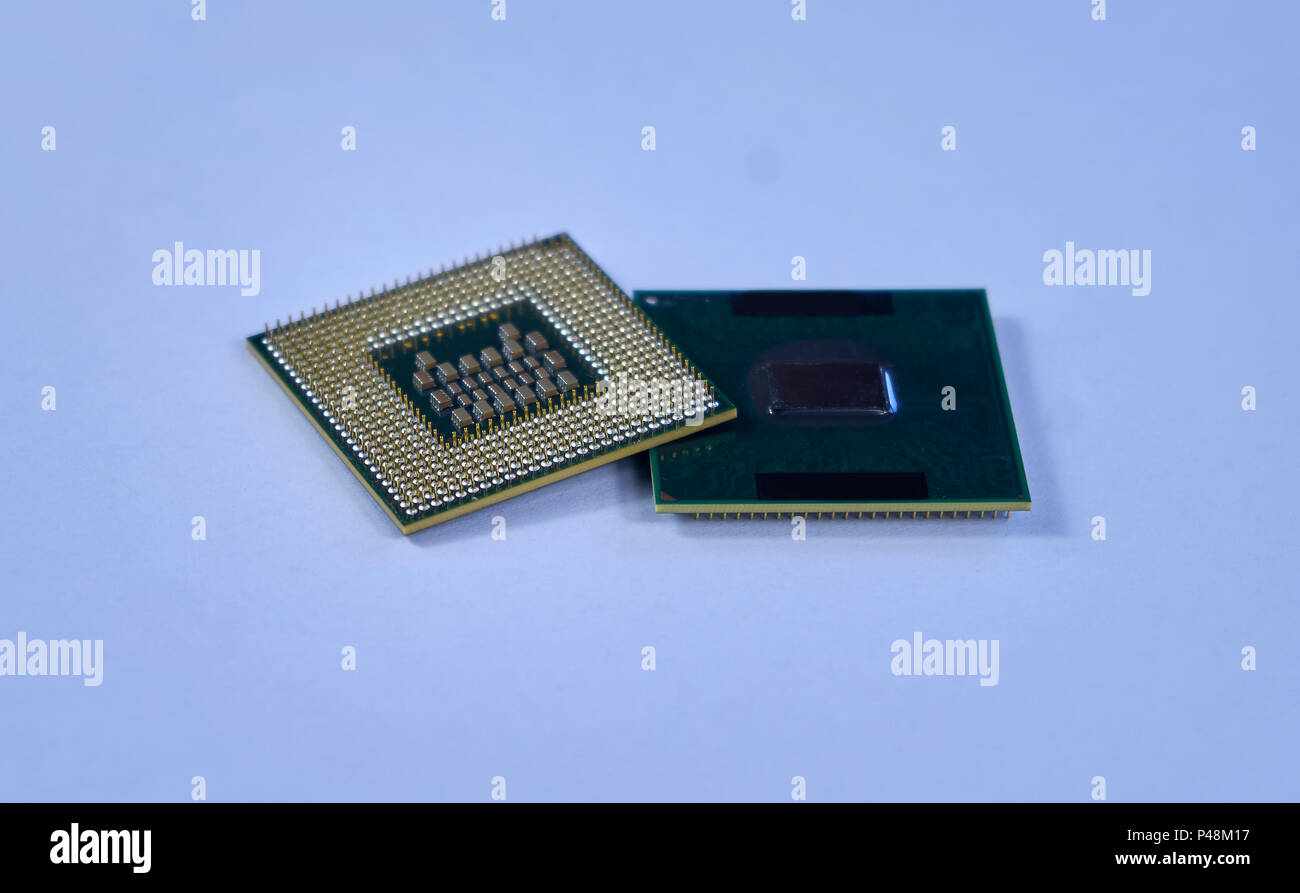 Unità di elaborazione centrale CPU processori microchip Foto Stock