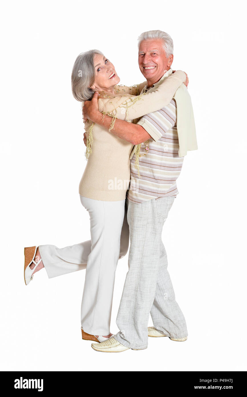 Ritratto di coppia senior dancing Foto Stock