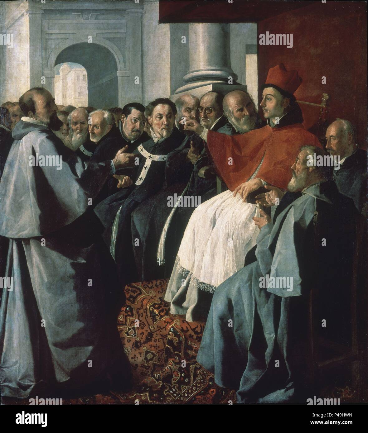 San Bonaventura al Concilio di Lione nel 1274 1627 250x225 cm