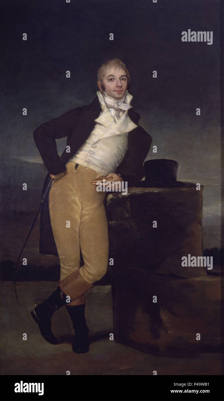 MARQUES DE SAN ADRIAN - 1804 - O/L - 209x127. Autore: Francisco de Goya (1746-1828). Posizione: MUSEO DE NAVARRA Pamplona in Navarra, Spagna. Foto Stock