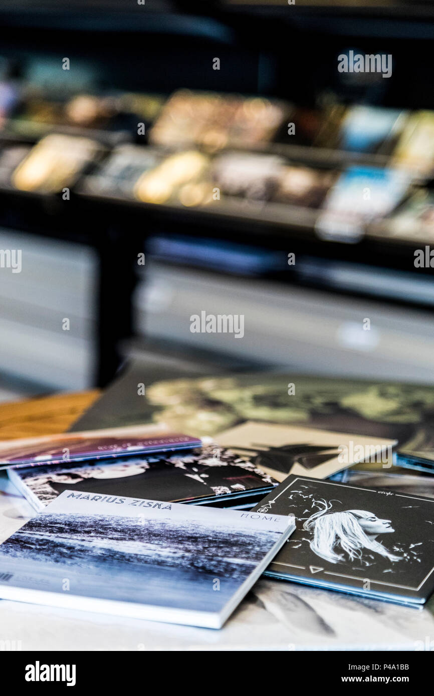 CD musicali di artisti locali, Torshavn, Streymoy isola, isole Faerøer Foto Stock