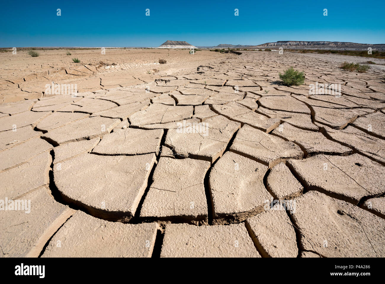 Formazioni geologiche del monte Bakhty a Caspian depressione desertica, Aktau, regione Mangystau, Kazakistan Foto Stock
