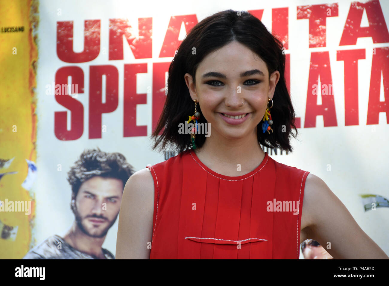 Roma Italia 20 Giugno 2018 - Casa del Cinema - Photocal film di presentazione una vita spericolata Matilde De Angelis nel ruolo di Soledad Agramante Credito: Giuseppe Andidero/Alamy Live News Foto Stock