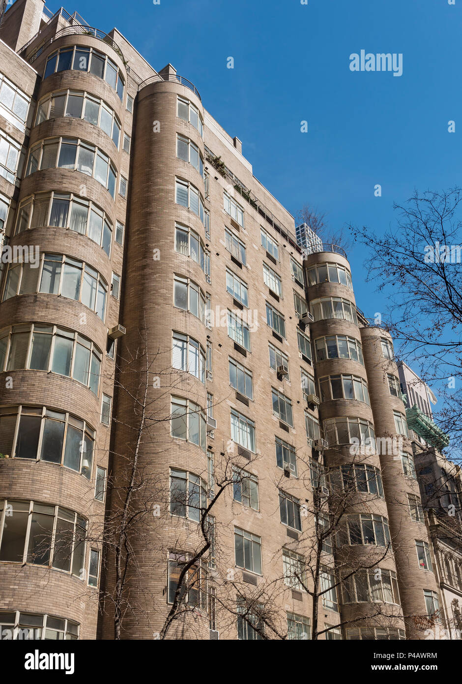 Edificio in stile art-deco di Rockefeller appartamenti a 17 West 54th Street, Manhattan, New York, Stati Uniti d'America Foto Stock