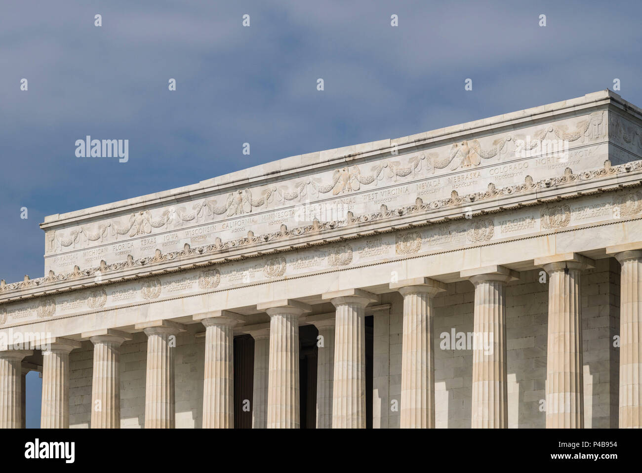 Stati Uniti d'America, il Distretto di Columbia, Washington, il Lincoln Memorial, esterna Foto Stock