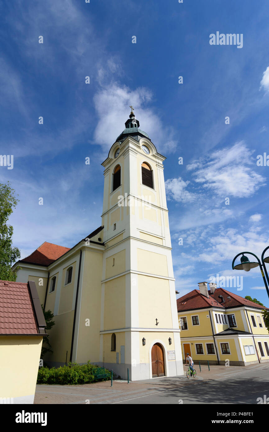 Biedermannsdorf, chiesa, Wienerwald, boschi di Vienna, Austria Inferiore, Austria Foto Stock