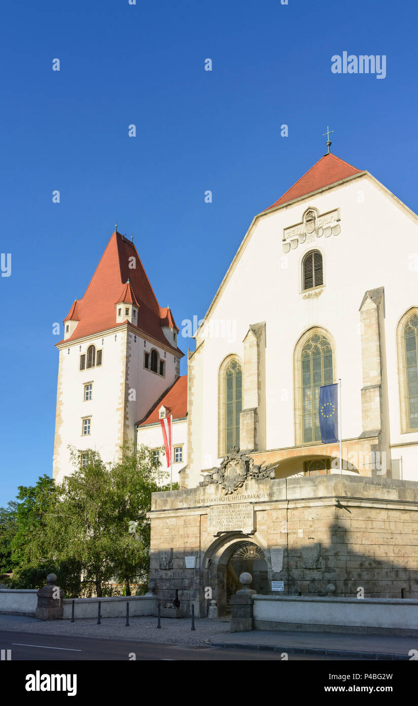 Wiener Neustadt, castello o Theresianische Militärakademie (Accademia Militare), Wiener Alpen (Vienna Alpi), Austria Inferiore, Austria Foto Stock