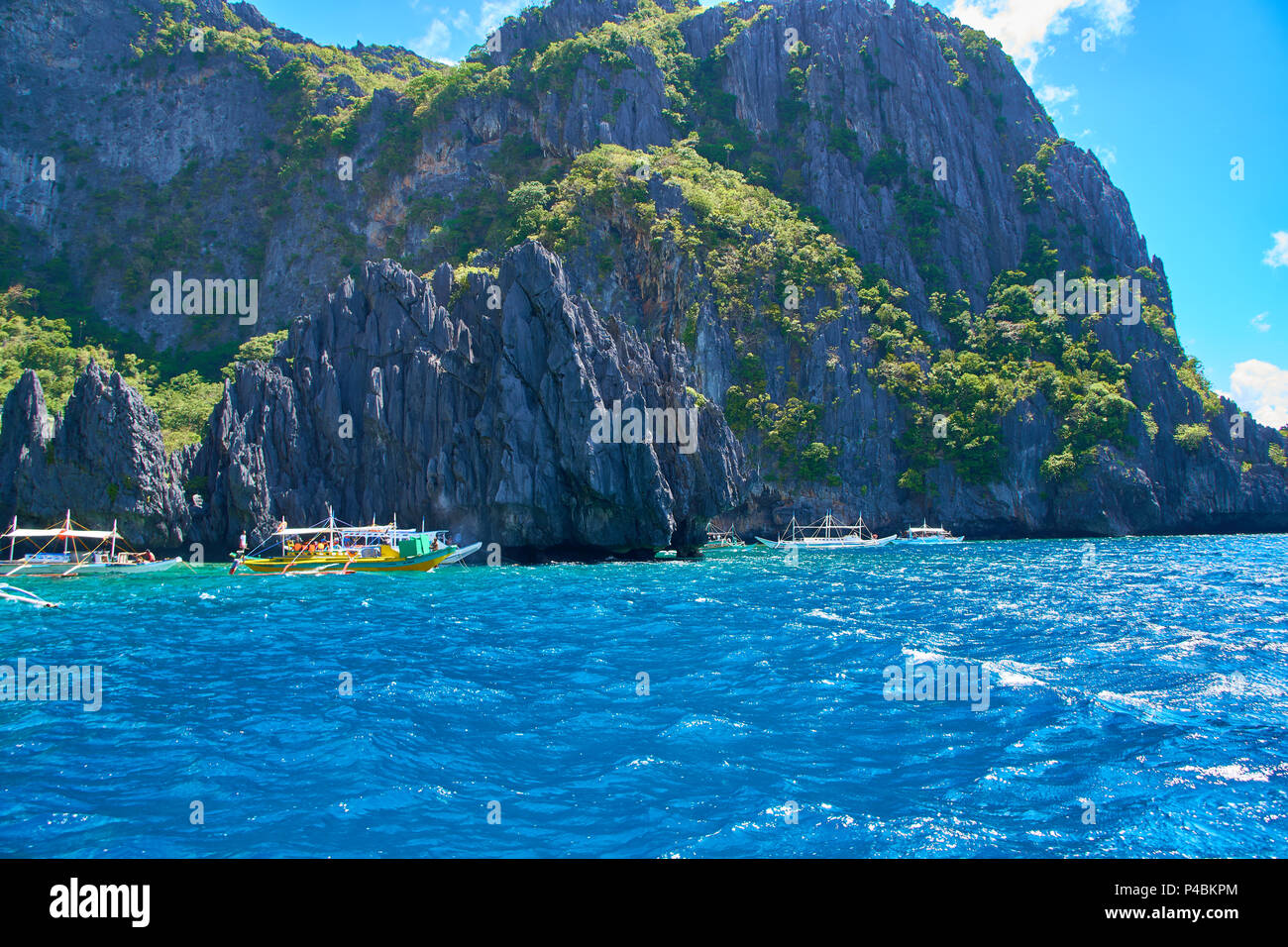 Island Hopping El Nido PALAWAN FILIPPINE Foto Stock