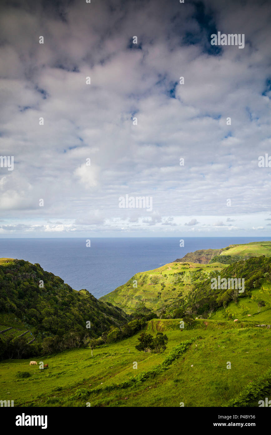 Portogallo Azzorre, Santa Maria Island, Lagoinhas, paesaggio Foto Stock