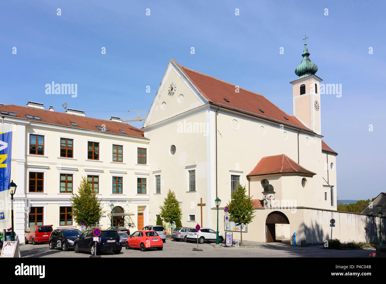 Neulengbach, chiesa, Municipio nuovo Wienerwald (Vienna Woods), Austria Inferiore, Austria Foto Stock