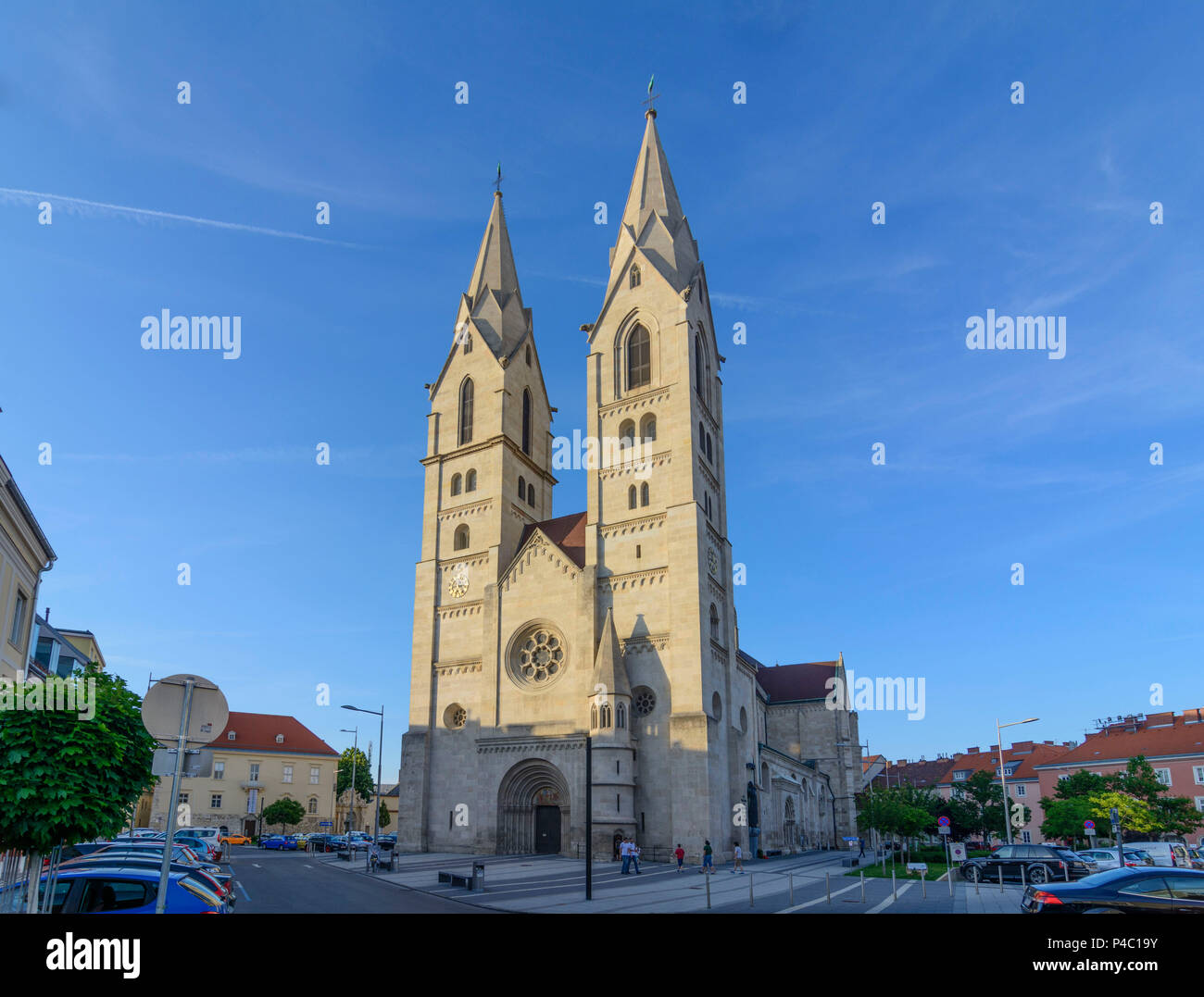 Wiener Neustadt, cattedrale, Wiener Alpen (Vienna Alpi), Austria Inferiore, Austria Foto Stock