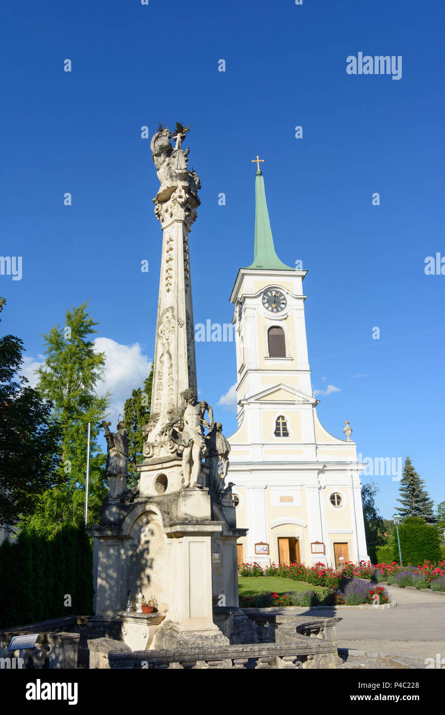 Sieghartskirchen, chiesa Rappoltenkirchen, Wienerwald (Vienna Woods), Niederösterreich, Austria Inferiore, Austria Foto Stock