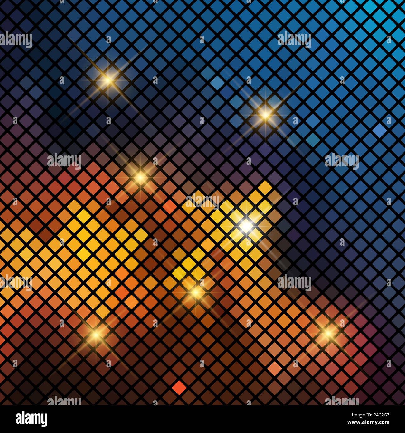 Abstract sfondo con una configurazione a mosaico Foto Stock