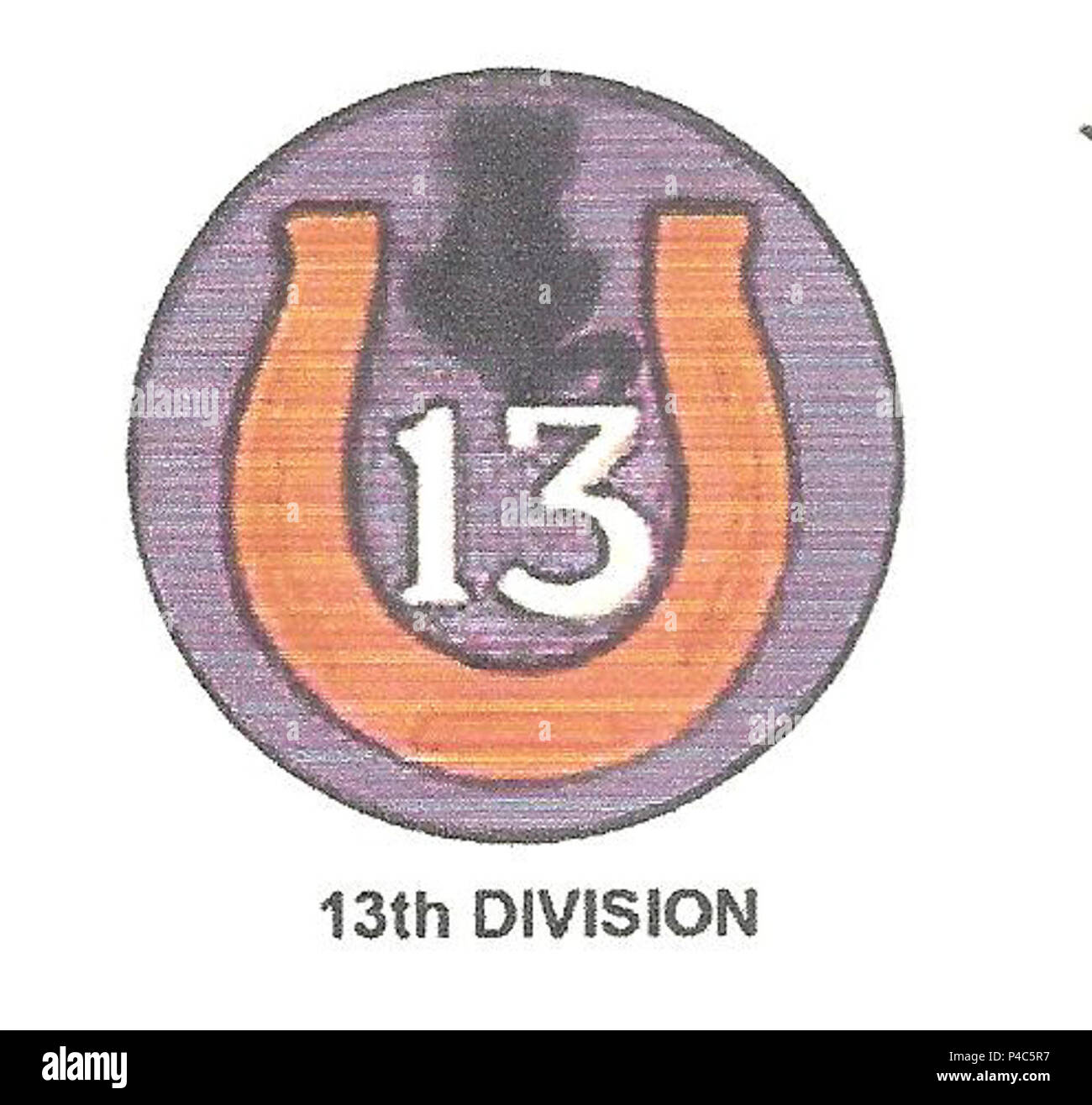 Xiii US Army Division Insignia guerra mondiale I. Foto Stock