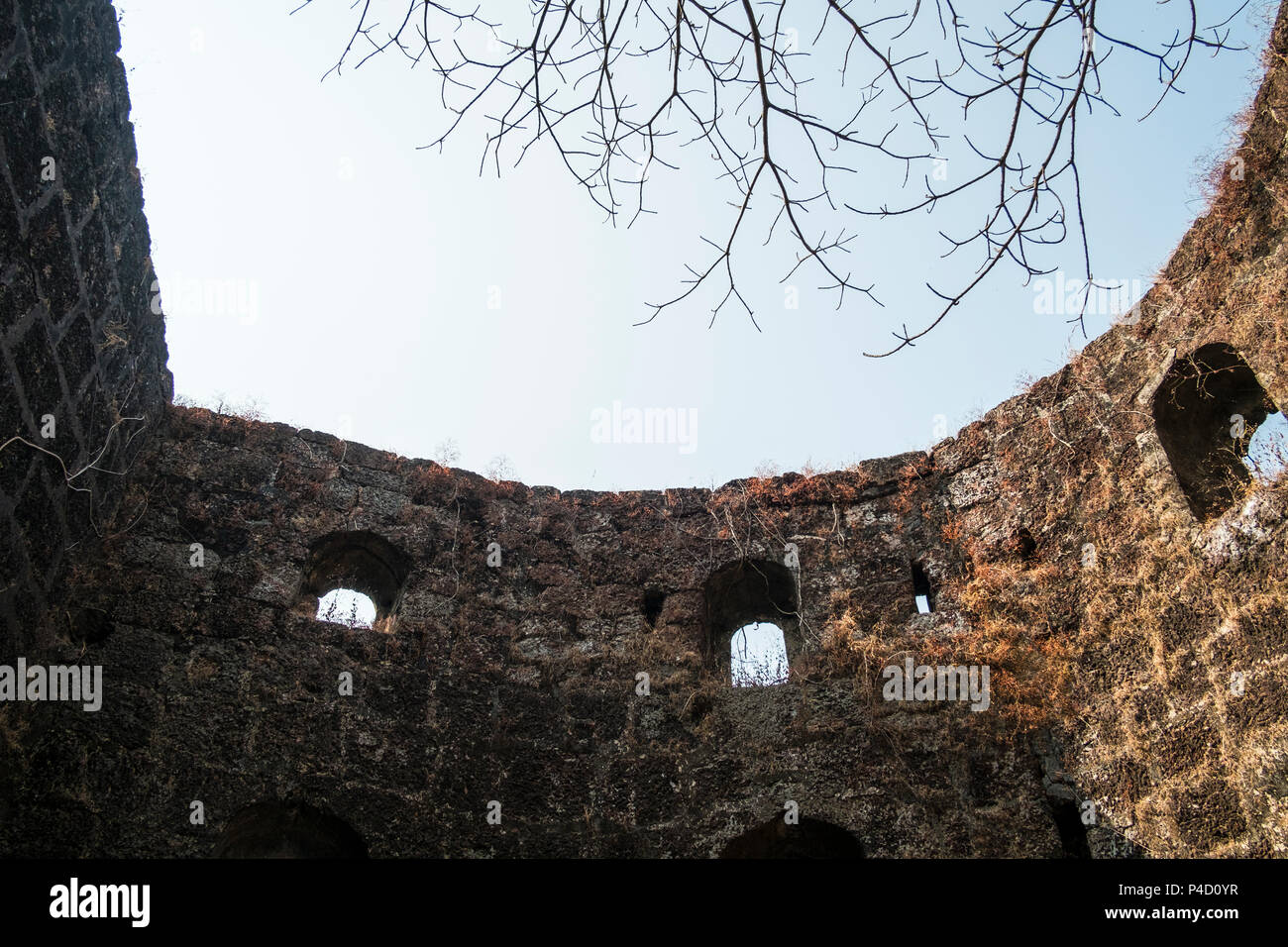 All'interno del Ratnagiri Fort, Ratnagiri, Maharashtra, India Foto Stock
