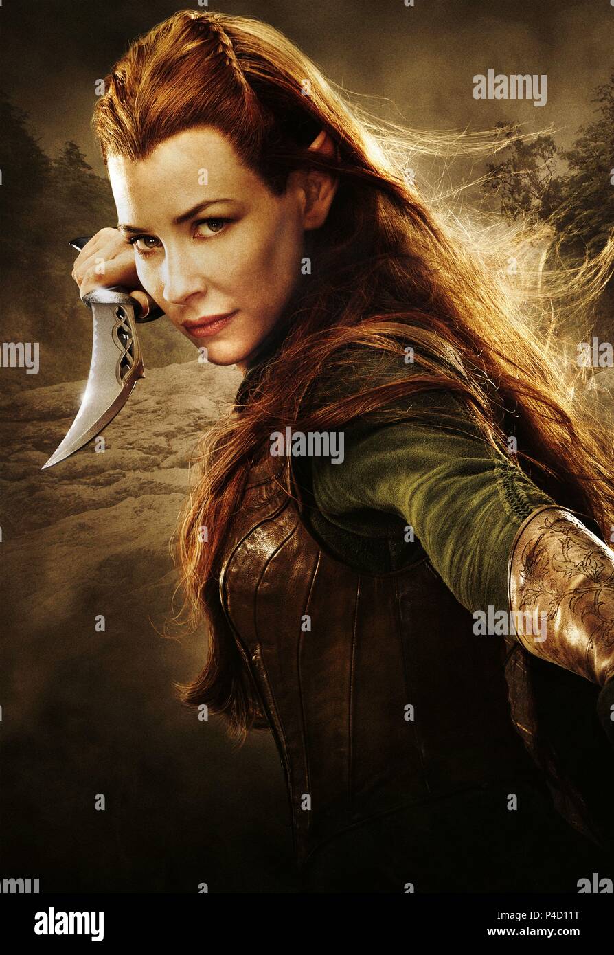 Pellicola originale titolo: HOBBIT: la desolazione di SMAUG. Titolo inglese: HOBBIT: la desolazione di SMAUG. Regista: Peter Jackson. Anno: 2013. Stelle: Evangeline Lilly. Credito: Metro Goldwyn Mayer / Album Foto Stock