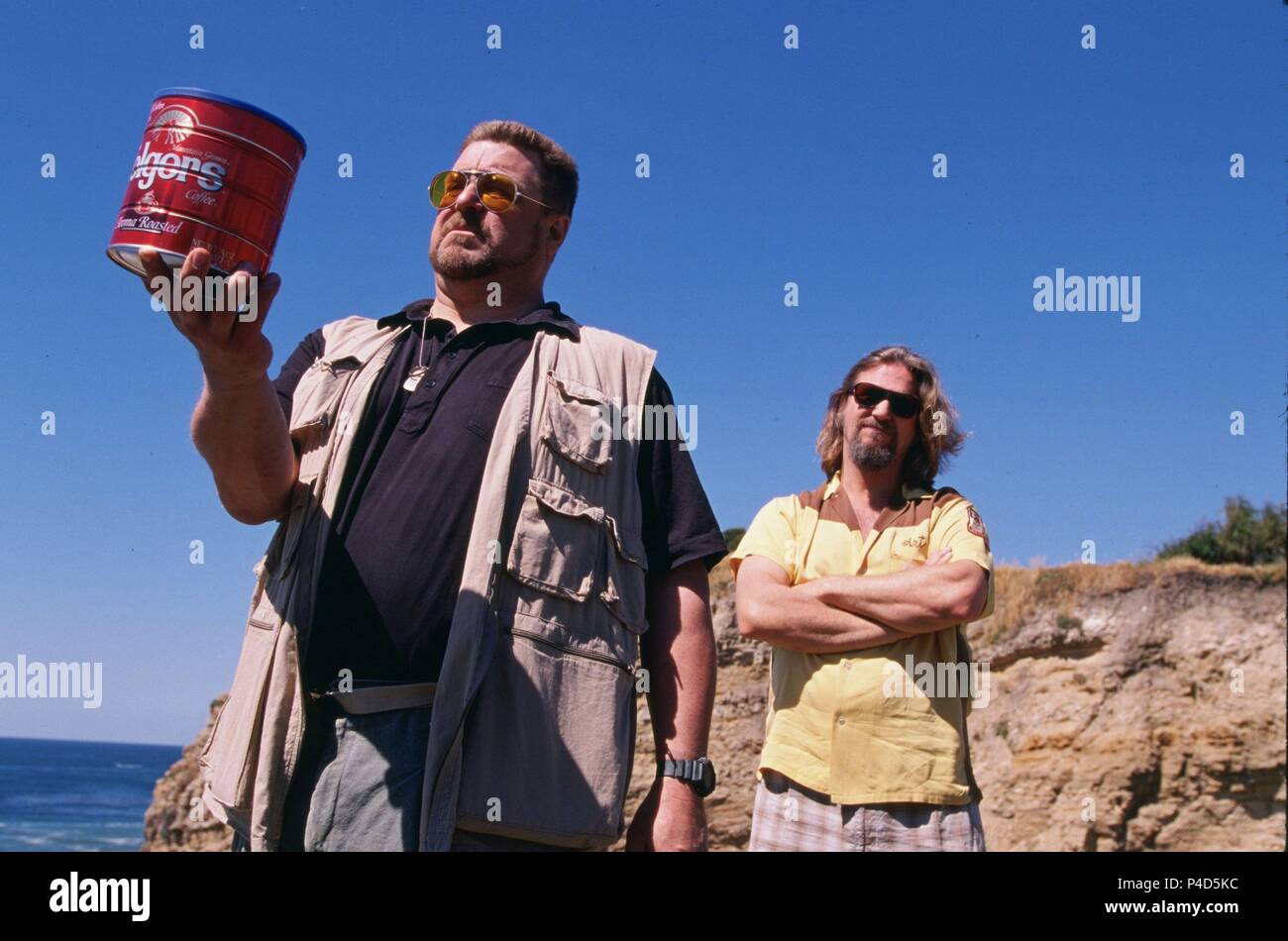 Pellicola originale titolo: Il grande Lebowski. Titolo inglese: Il grande Lebowski. Regista: Joel Coen. Anno: 1998. Stelle: Jeff Bridges; John Goodman. Credito: POLYGRAM/WORKING TITLE FILMS / Album Foto Stock